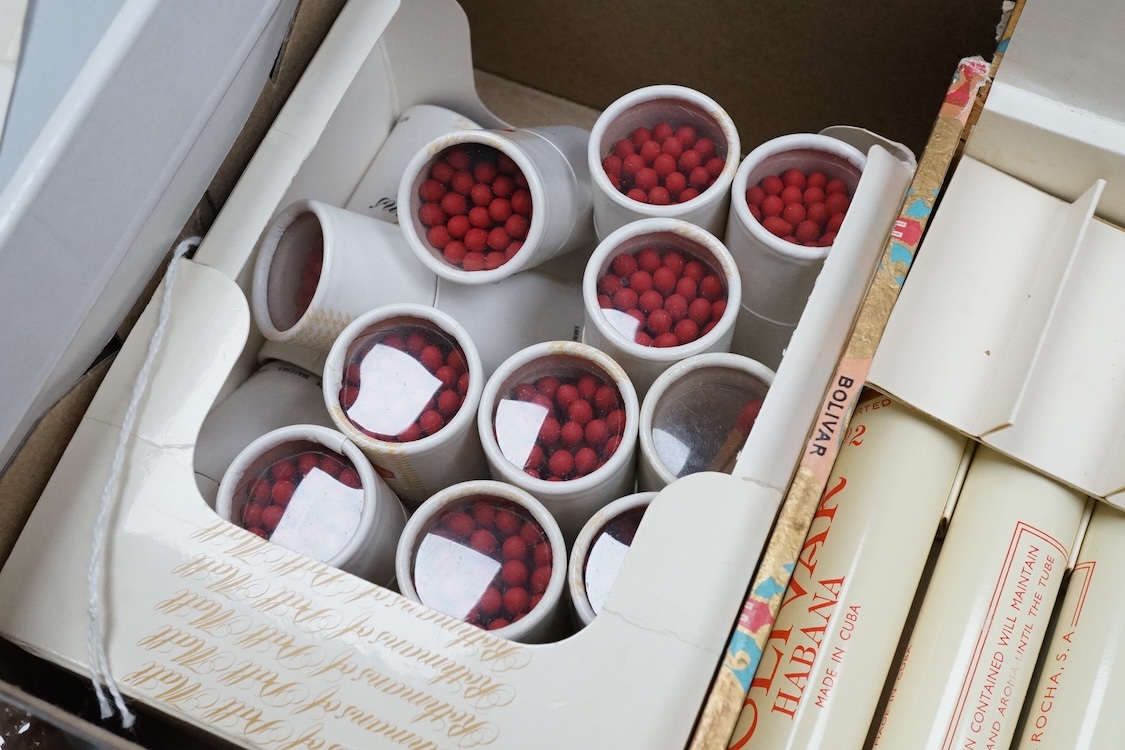 A box of Bolivia cigars and other similar cigars and matches